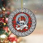 Butter Scottish Clan Tartan Crest Badge Plaid Ornament Gift. Christmas Tree Ornament Butter Clan Tartan Ornament,  ceramic ornament, personalized christmas ornaments, christmas tree ornaments, christmas door decorations, Plaid Ornament, Tartan Ceramic Ornament