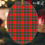 Butter Tartan Oval Ornaments, Christmas Tree Ornament, Plaid Christmas Ornaments, Ceramic Oval Christmas Tree Decoration, Tartan Oval Ornaments, Christmas Tree Ornament, Plaid Christmas Ornaments, Ceramic Oval Christmas Tree Decoration
