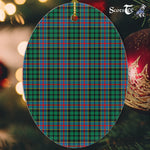 Byres Tartan Oval Ornaments, Christmas Tree Ornament, Plaid Christmas Ornaments, Ceramic Oval Christmas Tree Decoration, Tartan Oval Ornaments, Christmas Tree Ornament, Plaid Christmas Ornaments, Ceramic Oval Christmas Tree Decoration