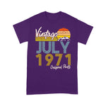Vintage Since July 1971 Birthday Gift Birthday Shirt For 50th Birthday Shirt - Scotstee Shop