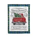Tartan Blanket Vintage Red Truck with Christmas Tree Family Scottish Clan Lyon Hunting plaid blanket, red plaid blanket, buffalo plaid blanket, green plaid blanket, plaid fleece blanket, blue plaid blanket, red tartan blanket, tartan plaid blanket, black and white plaid blanket, , christmas plaid blanket, orange plaid blanket, tartan plaid throw blanket, pink plaid blanket, brown plaid blanket, buffalo check blanket