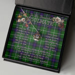 To My Beautiful Soulmate Necklace In Your Eyes I Have Found My Home Clan Donald MacDonald Tartan Crown Pendant Necklace