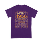Vintage April 1956 65 Years Born In 1956 65th Bday Gift Birthday Shirt 65th Birthday Shirt - Scotstee Shop
