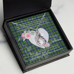 Rising Phoenix Necklace - Valentine Necklace Clan Dickson Tartan Gift for Girlfriend, Gift for My Wife Rising Phoenix Necklace