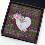 Gift For My Beautiful Girlfriend Necklace Valentine Necklace Clan MacIntyre Of Glenorchy Tartan Cross Dancing Necklace Scottish Tartan Jewelry