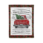 Tartan Blanket Vintage Red Truck with Christmas Tree Family Scottish Clan MacAlister of Skye plaid blanket, red plaid blanket, buffalo plaid blanket, green plaid blanket, plaid fleece blanket, blue plaid blanket, red tartan blanket, tartan plaid blanket, black and white plaid blanket, , christmas plaid blanket, orange plaid blanket, tartan plaid throw blanket, pink plaid blanket, brown plaid blanket, buffalo check blanket