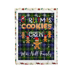 Personalized Gift Tartan Plaid Blanket Clan MacNeill Of Barra With Christmas Cookie Baking Crew Christmas Gift Blanket, Plaid Blanket, Christmas Fleece Blanket, Christmas Blanket, Tartan Blanket, Scottish Blanket, Scotland Blanket, Family Name Blanket, Custom Blanket, Personalized Blanket