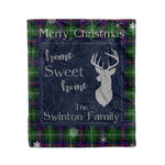 Scotstee Shop Tartan Plaid Christmas Fleece Blankets Clan Swinton Plaid Blanket