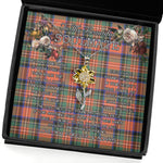 To My Beautiful Soulmate Sunflower Necklace In Your Eyes I Have Found My Home Clan Stewart Royal Ancient Tartan Jewelry For Girlfriend, Tartan Sunflower Pendant Necklace, Scottish Tartan Jewelry, valentine necklace, necklace girlfriend, necklace for wife, cute necklaces for girlfriend, jewelry for girlfriend, to my soulmate necklace, to my future wife necklace