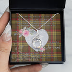 Rising Phoenix Necklace - Valentine Necklace Clan MacMillan Weathered Tartan Gift for Girlfriend, Gift for My Wife Rising Phoenix Necklace