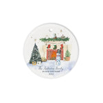 Scotstee Shop - Personalize Name Family Christmas Wishes New Home Fireplace Holiday New Home Christmas Gift Ornament