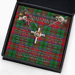 To My Beautiful Soulmate Necklace In Your Eyes I Have Found My Home Clan McCulloch Tartan Cross Dancing Necklace