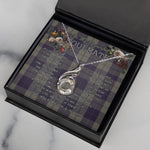 To My Beautiful Soulmate Necklace In Your Eyes I Have Found My Home Clan Cunningham Dress Blue Tartan Rising Phoenix Necklace