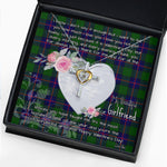 Gift For My Beautiful Girlfriend Necklace Valentine Necklace Clan Shaw Modern Tartan Cross Dancing Necklace Scottish Tartan Jewelry