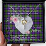 Gift For My Beautiful Girlfriend Necklace Valentine Necklace Clan Cameron Tartan Cross Dancing Necklace Scottish Tartan Jewelry