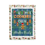 Personalized Gift Tartan Plaid Blanket Clan Hamilton Hunting Ancient With Christmas Cookie Baking Crew Christmas Gift Blanket, Plaid Blanket, Christmas Fleece Blanket, Christmas Blanket, Tartan Blanket, Scottish Blanket, Scotland Blanket, Family Name Blanket, Custom Blanket, Personalized Blanket