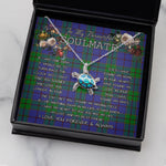 Sea Turtle Necklace To My Beautiful Soulmate Necklace In Your Eyes I Have Found My Home Clan Strachan Tartan Blue Turtle Necklace
