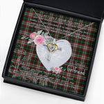 Gift For My Beautiful Girlfriend Necklace Valentine Necklace Clan Lindsay Hunting Tartan Cross Dancing Necklace Scottish Tartan Jewelry