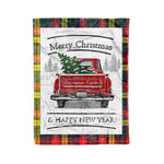 Tartan Blanket Vintage Red Truck with Christmas Tree Family Scottish Clan Buchanan Modern plaid blanket, red plaid blanket, buffalo plaid blanket, green plaid blanket, plaid fleece blanket, blue plaid blanket, red tartan blanket, tartan plaid blanket, black and white plaid blanket, , christmas plaid blanket, orange plaid blanket, tartan plaid throw blanket, pink plaid blanket, brown plaid blanket, buffalo check blanket