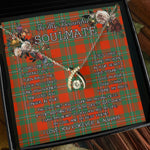 To My Beautiful Soulmate Necklace In Your Eyes I Have Found My Home Clan MacGregor Ancient Tartan Wishbone Dancing Necklace