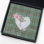 Gift For My Beautiful Girlfriend Necklace Valentine Necklace Clan Kelly Tartan Cross Dancing Necklace Scottish Tartan Jewelry