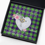Gift For My Beautiful Girlfriend Necklace Valentine Necklace Clan Dalrymple Tartan Cross Dancing Necklace Scottish Tartan Jewelry