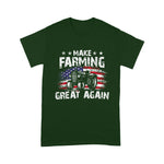 Scotstee Shop - USA Flag Make Farming Great Again Tracter Farming Birthday 4th Of July Shirt