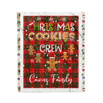 Personalized Gift Tartan Plaid Blanket Clan Cairns With Christmas Cookie Baking Crew Christmas Gift Blanket, Plaid Blanket, Christmas Fleece Blanket, Christmas Blanket, Tartan Blanket, Scottish Blanket, Scotland Blanket, Family Name Blanket, Custom Blanket, Personalized Blanket