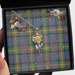 To My Beautiful Soulmate Sunflower Necklace In Your Eyes I Have Found My Home Clan MacSporran Tartan Jewelry For Girlfriend