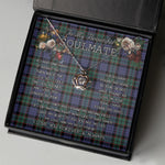 To My Beautiful Soulmate Necklace In Your Eyes I Have Found My Home Clan Fletcher Modern Tartan Crown Pendant Necklace