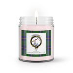 Soy Wax Candle - Buffalo Plaid Candle Clan Crest Badge Carmichael Modern Tartan Plaid Soy Wax Candle, oil candle, candle handmade, wax candle, soy wax, nature wax, natural soy wax, natural soy candles, natural candle