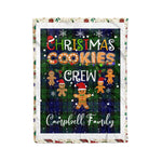Personalized Gift Tartan Plaid Blanket Clan Campbell With Christmas Cookie Baking Crew Christmas Gift Blanket, Plaid Blanket, Christmas Fleece Blanket, Christmas Blanket, Tartan Blanket, Scottish Blanket, Scotland Blanket, Family Name Blanket, Custom Blanket, Personalized Blanket