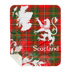 Sherpa Blanket - Tartan Blanket Thistle and Lion Scottish Clan Hay Modern Plaid Blanket, plaid sherpa blanket queen,purple sherpa blanket,queen sherpa blanket,queen size sherpa blanket,red sherpa blanket,scottish tartan blankets,sherpa blanket,sherpa christmas blanket