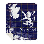 Sherpa Blanket - Tartan Blanket Thistle and Lion Scottish Clan Crichton Plaid Blanket, plaid sherpa blanket queen,purple sherpa blanket,queen sherpa blanket,queen size sherpa blanket,red sherpa blanket,scottish tartan blankets,sherpa blanket,sherpa christmas blanket