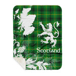 Sherpa Blanket - Tartan Blanket Thistle and Lion Scottish Clan Arthur Plaid Blanket, plaid sherpa blanket queen,purple sherpa blanket,queen sherpa blanket,queen size sherpa blanket,red sherpa blanket,scottish tartan blankets,sherpa blanket,sherpa christmas blanket