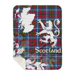 Sherpa Blanket - Tartan Blanket Thistle and Lion Scottish Clan Dalmahoy Plaid Blanket, plaid sherpa blanket queen,purple sherpa blanket,queen sherpa blanket,queen size sherpa blanket,red sherpa blanket,scottish tartan blankets,sherpa blanket,sherpa christmas blanket