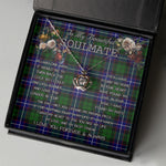 To My Beautiful Soulmate Necklace In Your Eyes I Have Found My Home Clan Russell Tartan Crown Pendant Necklace
