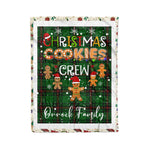 Personalized Gift Tartan Plaid Blanket Clan Orrock With Christmas Cookie Baking Crew Christmas Gift Blanket, Plaid Blanket, Christmas Fleece Blanket, Christmas Blanket, Tartan Blanket, Scottish Blanket, Scotland Blanket, Family Name Blanket, Custom Blanket, Personalized Blanket