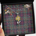 To My Beautiful Soulmate Sunflower Necklace In Your Eyes I Have Found My Home Clan Macdonald Tartan Jewelry For Girlfriend