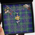 To My Beautiful Soulmate Sunflower Necklace In Your Eyes I Have Found My Home Clan Hamilton Hunting Modern Tartan Jewelry For Girlfriend