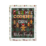 Personalized Gift Tartan Plaid Blanket Clan Buchan Ancient With Christmas Cookie Baking Crew Christmas Gift Blanket, Plaid Blanket, Christmas Fleece Blanket, Christmas Blanket, Tartan Blanket, Scottish Blanket, Scotland Blanket, Family Name Blanket, Custom Blanket, Personalized Blanket