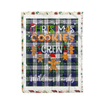 Fleece Blanket - Personalized Gift Tartan Plaid Blanket Clan Meldrum Gordon With Christmas Cookie Baking Crew Christmas Gift Fleece Blanket