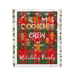 Personalized Gift Tartan Plaid Blanket Clan MacAuley With Christmas Cookie Baking Crew Christmas Gift Blanket, Plaid Blanket, Christmas Fleece Blanket, Christmas Blanket, Tartan Blanket, Scottish Blanket, Scotland Blanket, Family Name Blanket, Custom Blanket, Personalized Blanket