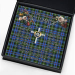 To My Beautiful Soulmate Necklace In Your Eyes I Have Found My Home Clan MacKenzie Modern Tartan Cross Dancing Necklace