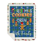 Personalized Gift Tartan Plaid Blanket Clan Keith With Christmas Cookie Baking Crew Christmas Gift Sherpa Blanket, tartan sherpa blanket,buffalo plaid sherpa blanket,christmas sherpa blanket,Christmas Throw Blanket,green plaid sherpa blanket,green sherpa blanket