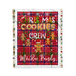 Personalized Gift Tartan Plaid Blanket Clan MacRae With Christmas Cookie Baking Crew Christmas Gift Blanket, Plaid Blanket, Christmas Fleece Blanket, Christmas Blanket, Tartan Blanket, Scottish Blanket, Scotland Blanket, Family Name Blanket, Custom Blanket, Personalized Blanket