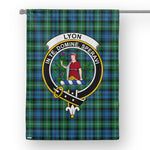 Tartan Personalized Flag Lyon Tartan Garden Flag Lyon Hunting Tartan Flag Clan Badge Tartan House Flag