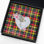 Gift For My Beautiful Girlfriend Necklace Valentine Necklace Clan Buchanan Modern Tartan Cross Dancing Necklace Scottish Tartan Jewelry