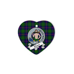 Shaw Of Sauchie Scottish Clan Badge Plaid Christmas Ornaments Gift Heart Ornament Shaw Of Sauchie Clan Tartan Ornaments, Plaid Ornament, christmas Ornament, plaid christmas ornament