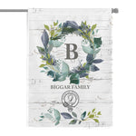 Scotstee Shop - Personal Name Monogram Clan Biggar Tartan Garden Flag Family Name Scottish